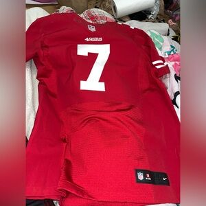 Mens San Francisco 49ers Colin Kaepernick Nike Scarlet Red Elite Jersey (48) XL